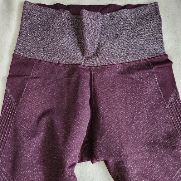 Athleta Twilight Tight Antique Burgundy Seamless Leggings Size Small - Picture 5 of 8